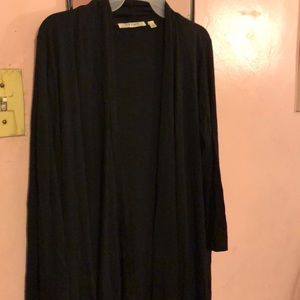Long black cardigan